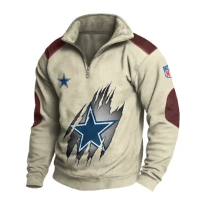 Sport Fan Stand-up Collar Sweatshirt For Sport Lover HVN1239DC081625 - Off White
