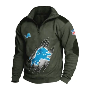 Sport Fan Stand-up Collar Sweatshirt For Sport Lover HVN1239DL081625 - Army Green