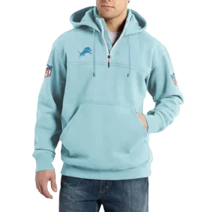 Sport Fan Casual Stand Up Collar Hoodie For Sport Lover HVN1239DL081625 - Light Blue