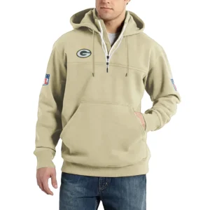 Sport Fan Casual Stand Up Collar Hoodie For Sport Lover HVN1239GP081625 - Off White