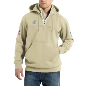 Sport Fan Casual Stand Up Collar Hoodie For Sport Lover HVN1239LA081625 - Off White