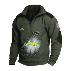 Sport Fan Stand-up Collar Sweatshirt For Sport Lover HVN1239LC081625 - Army Green