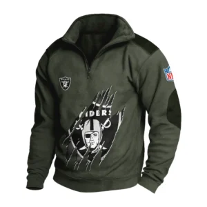 Sport Fan Stand-up Collar Sweatshirt For Sport Lover HVN1239LV081625 - Army Green