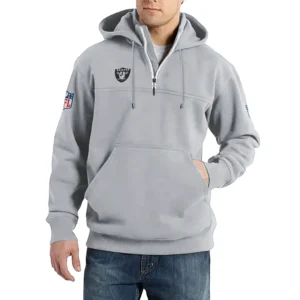Sport Fan Casual Stand Up Collar Hoodie For Sport Lover HVN1239LV081625 - Light Gray