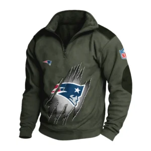 Sport Fan Stand-up Collar Sweatshirt For Sport Lover HVN1239NP081625 - Army Green