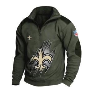 Sport Fan Stand-up Collar Sweatshirt For Sport Lover HVN1239NS081625 - Army Green