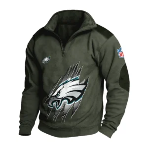 Sport Fan Stand-up Collar Sweatshirt For Sport Lover HVN1239PE081625 - Army Green