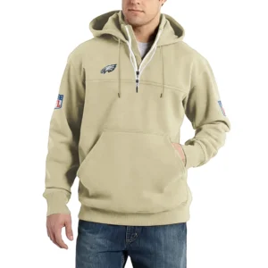 Sport Fan Casual Stand Up Collar Hoodie For Sport Lover HVN1239PE081625 - Off White