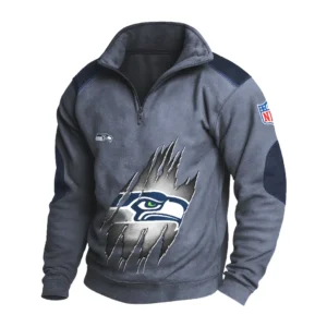 Sport Fan Stand-up Collar Sweatshirt For Sport Lover HVN1239SS081625 - Dark Gray