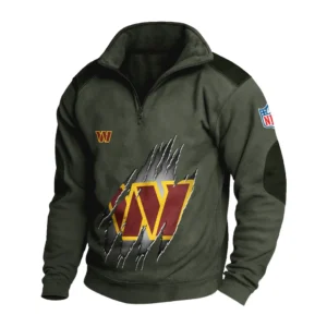 Sport Fan Stand-up Collar Sweatshirt For Sport Lover HVN1239WC081625 - Army Green