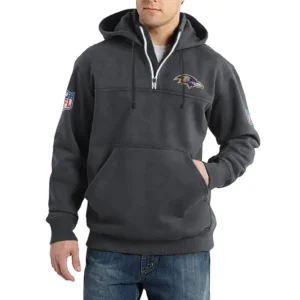 Sport Fan Casual Stand Up Collar Hoodie For Sport Lover HVN1240BR081625 - Dark Gray