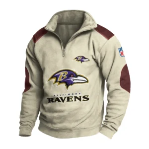 Sport Fan Stand-up Collar Sweatshirt For Sport Lover HVN1240BR081625 - Off White