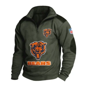 Sport Fan Stand-up Collar Sweatshirt For Sport Lover HVN1240CB081625 - Army Green