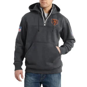 Sport Fan Casual Stand Up Collar Hoodie For Sport Lover HVN1240CB081625 - Dark Gray