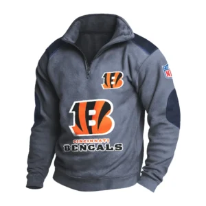 Sport Fan Stand-up Collar Sweatshirt For Sport Lover HVN1240CI081625 - Dark Gray