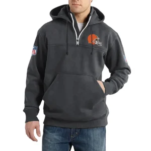Sport Fan Casual Stand Up Collar Hoodie For Sport Lover HVN1240CL081625 - Dark Gray
