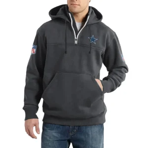 Sport Fan Casual Stand Up Collar Hoodie For Sport Lover HVN1240DC081625 - Dark Gray
