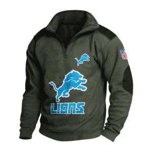 Sport Fan Stand-up Collar Sweatshirt For Sport Lover HVN1240DL081625 - Army Green