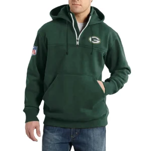 Sport Fan Casual Stand Up Collar Hoodie For Sport Lover HVN1240GP081625 - Dark Green