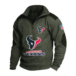 Sport Fan Stand-up Collar Sweatshirt For Sport Lover HVN1240HT081625 - Army Green