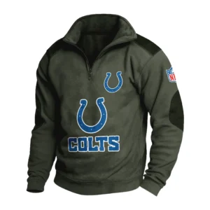 Sport Fan Stand-up Collar Sweatshirt For Sport Lover HVN1240IC081625 - Army Green