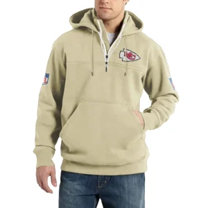 Sport Fan Casual Stand Up Collar Hoodie For Sport Lover HVN1240KC081625 - Off White