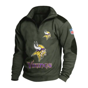 Sport Fan Stand-up Collar Sweatshirt For Sport Lover HVN1240MV081625 - Army Green