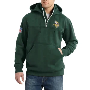 Sport Fan Casual Stand Up Collar Hoodie For Sport Lover HVN1240MV081625 - Dark Green