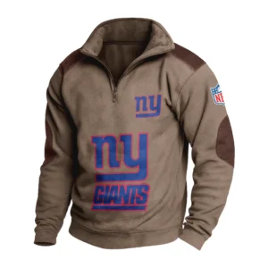 Sport Fan Stand-up Collar Sweatshirt For Football Lover HVN1240NG081625 - Brown