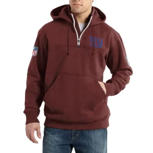 Sport Fan Casual Stand Up Collar Hoodie For Sport Lover HVN1240NG081625 - Deep Red