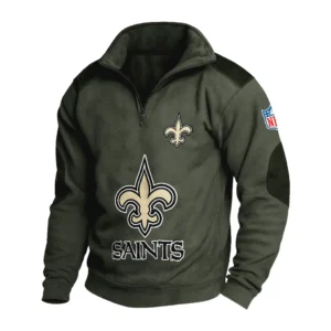 Sport Fan Stand-up Collar Sweatshirt For Sport Lover HVN1240NS081625 - Army Green