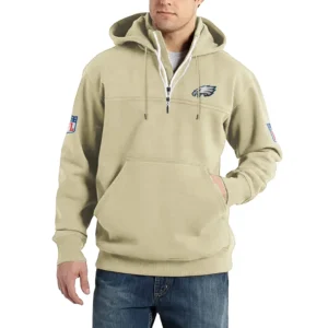 Sport Fan Casual Stand Up Collar Hoodie For Sport Lover HVN1240PE081625 - Off White