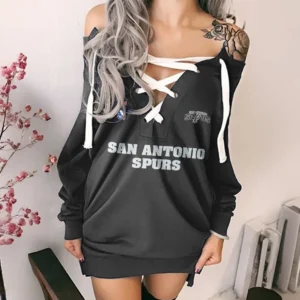 Sport Fan Gift Lace-Up Sweatshirt For Sport Lover HVN1252SAS082525HDR