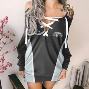 Sport Fan Gift Lace-Up Sweatshirt For Sport Lover HVN1253SAS082525HDR
