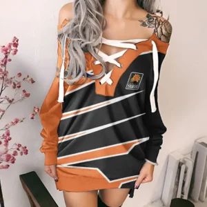 Sport Fan Gift Lace-Up Sweatshirt For Sport Lover HVN1256PS082825HDR