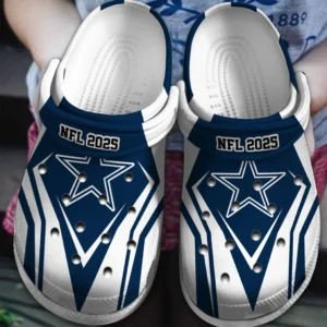 Dallas Cowboys Crocs  NFL 2025 For Fan Dallas Cowboys HVN1263DC090425