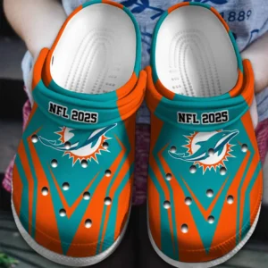 Miami Dolphins Crocs  NFL 2025 For Fan Miami Dolphins HVN1263MD090425