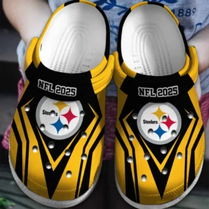 Pittsburgh Steelers Crocs  NFL 2025 For Fan Pittsburgh Steelers HVN1263PS090425