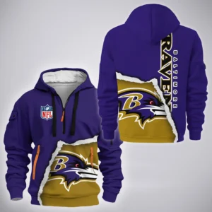 Sport Fan Gift Hoodie Half Zipper For Sport Lover HVN1269BR090925HODZ