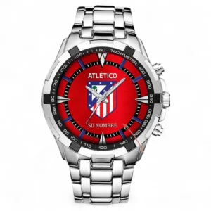 Football Fans Gift Steel Watches, All Over Print Steel Wristwatches For Sport Fan, Custom Name LALIGA01091225667