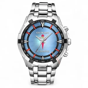 Football Fans Gift Steel Watches, All Over Print Steel Wristwatches For Sport Fan, Custom Name LALIGA01091225674