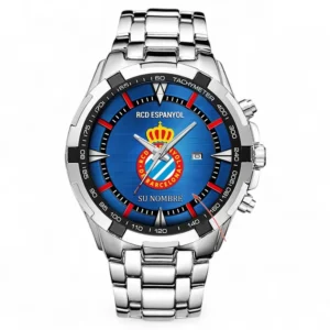 Football Fans Gift Steel Watches, All Over Print Steel Wristwatches For Sport Fan, Custom Name LALIGA01091225675
