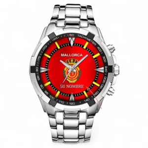 Football Fans Gift Steel Watches, All Over Print Steel Wristwatches For Sport Fan, Custom Name LALIGA01091225676