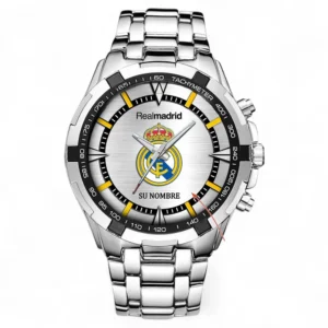 Football Fans Gift Steel Watches, All Over Print Steel Wristwatches For Sport Fan, Custom Name LALIGA01091225679