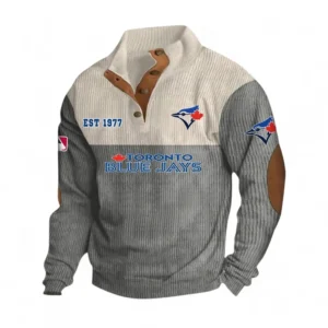Baseball Fans Gift Men's Stand Up Collar Base Shirt, Sweatshirt Exclusive Logo MLB159090925004-Gray