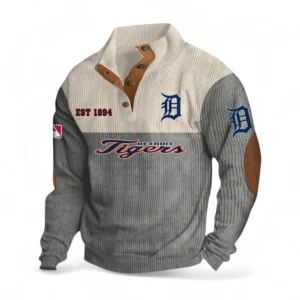 Baseball Fans Gift Men's Stand Up Collar Base Shirt, Sweatshirt Exclusive Logo MLB159090925008-Gray