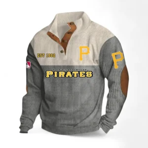 Baseball Fans Gift Men's Stand Up Collar Base Shirt, Sweatshirt Exclusive Logo MLB159090925010-Gray