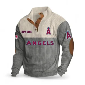 Baseball Fans Gift Men's Stand Up Collar Base Shirt, Sweatshirt Exclusive Logo MLB159090925012-Gray