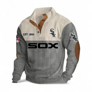 Baseball Fans Gift Men's Stand Up Collar Base Shirt, Sweatshirt Exclusive Logo MLB159090925015-Gray