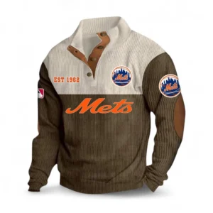 Baseball Fans Gift Men's Stand Up Collar Base Shirt, Sweatshirt Exclusive Logo MLB159090925020-Brown